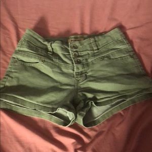Green BlueSpice short shorts